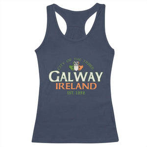 Claddagh Galway Ireland Racerback Tank Top City Of The Tribes Est 1232 TS11 Navy Print Your Wear