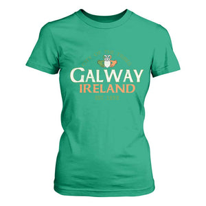 Claddagh Galway Ireland T Shirt For Women City Of The Tribes Est 1232 TS11 Irish Green Print Your Wear