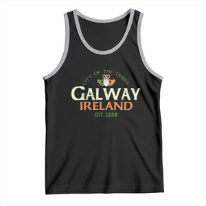 Claddagh Galway Ireland Tank Top City Of The Tribes Est 1232 TS11 Black Athletic Heather Print Your Wear