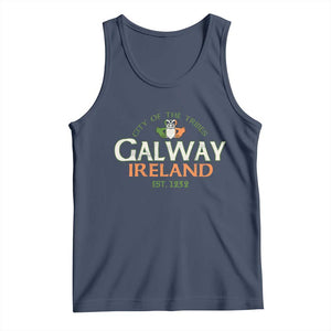 Claddagh Galway Ireland Tank Top City Of The Tribes Est 1232 TS11 Navy Print Your Wear