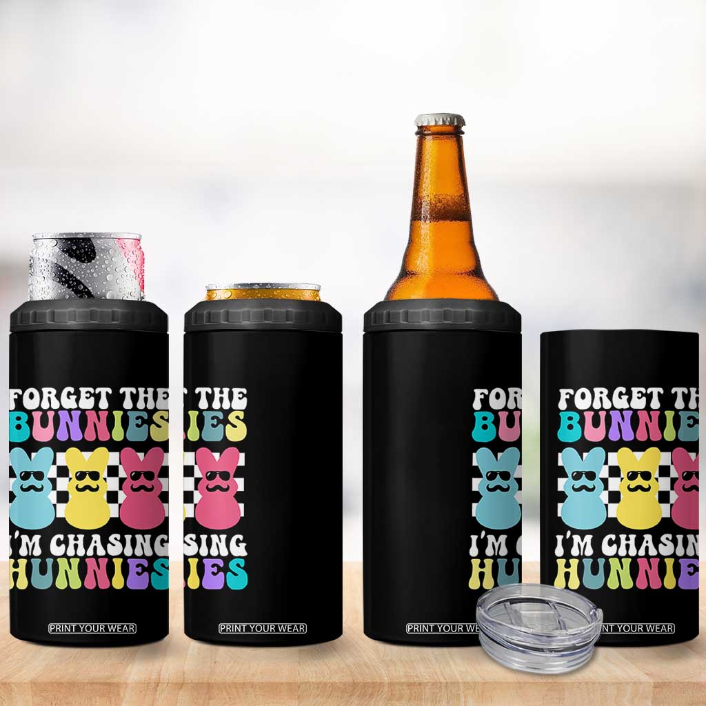 Funny Easter Forget The Bunnies I Am Chasing Hunnies 4 in 1 Can Cooler Tumbler TS11 Print Your Wear