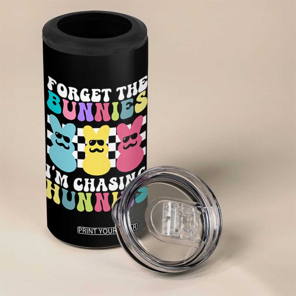 Funny Easter Forget The Bunnies I Am Chasing Hunnies 4 in 1 Can Cooler Tumbler TS11 Print Your Wear