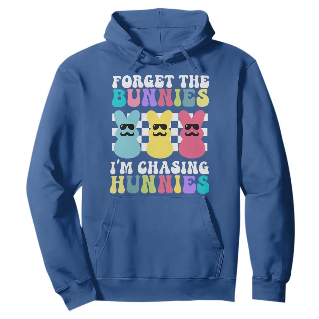 Funny Easter Forget The Bunnies I Am Chasing Hunnies Hoodie TS11 Royal Blue Print Your Wear
