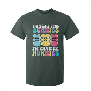 Funny Easter Forget The Bunnies I Am Chasing Hunnies T Shirt For Kid TS11 Dark Forest Green Print Your Wear