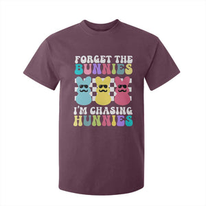 Funny Easter Forget The Bunnies I Am Chasing Hunnies T Shirt For Kid TS11 Maroon Print Your Wear