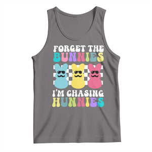 Funny Easter Forget The Bunnies I Am Chasing Hunnies Tank Top TS11 Deep Heather Print Your Wear