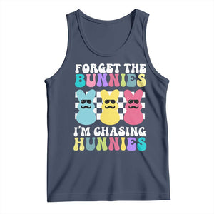 Funny Easter Forget The Bunnies I Am Chasing Hunnies Tank Top TS11 Navy Print Your Wear