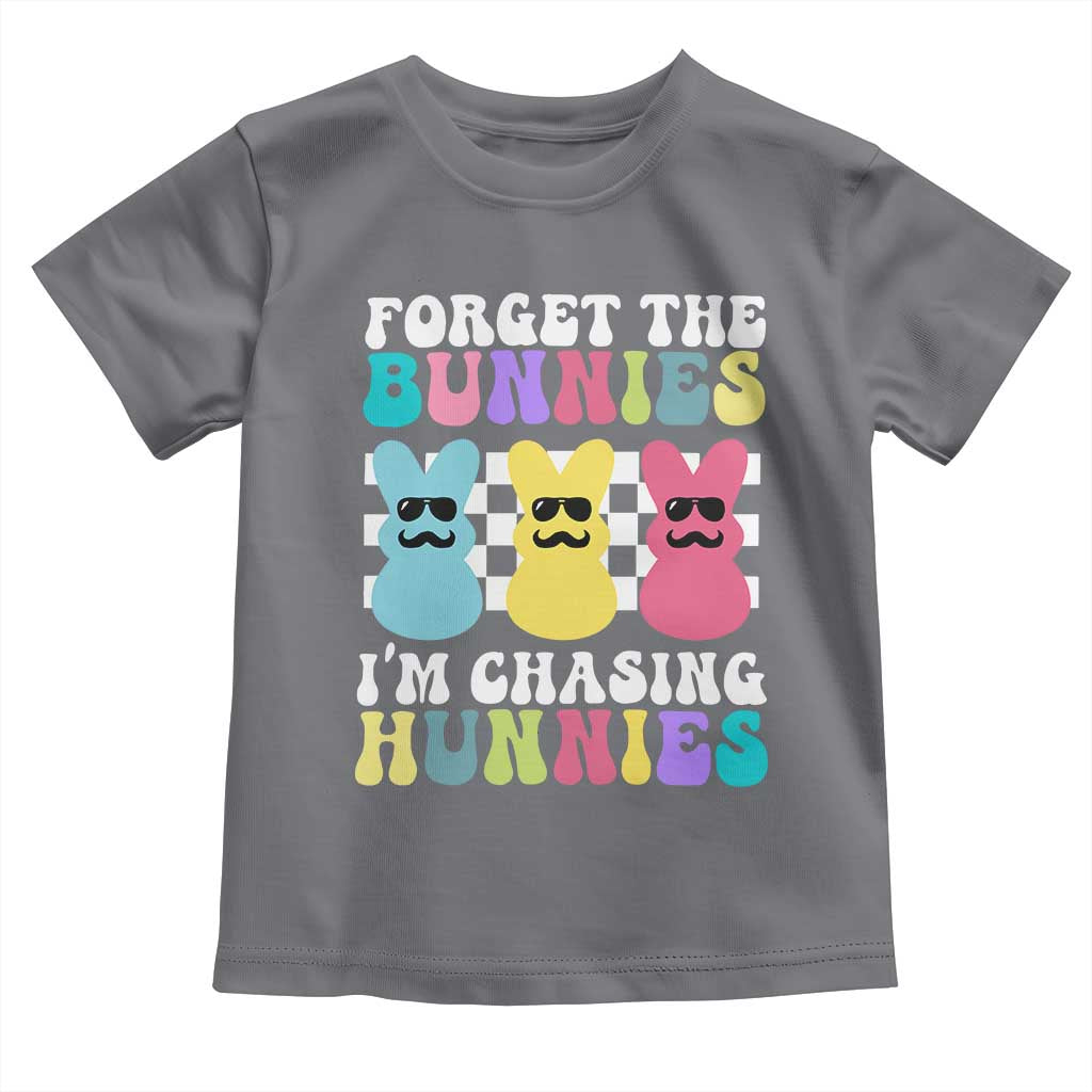 Funny Easter Forget The Bunnies I Am Chasing Hunnies Toddler T Shirt TS11 Charcoal Print Your Wear