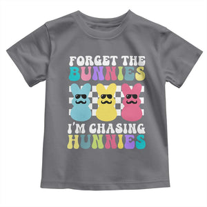 Funny Easter Forget The Bunnies I Am Chasing Hunnies Toddler T Shirt TS11 Charcoal Print Your Wear