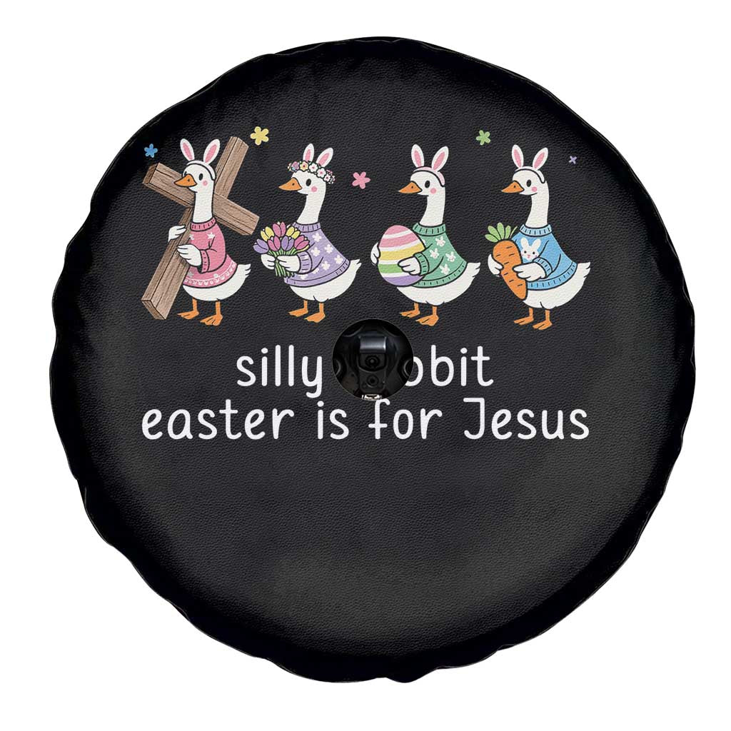 Funny Easter Day Silly Goose Spare Tire Cover Silly Rabbit Easter Is For Jesus TS11 Print Your Wear