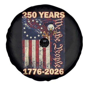 250th Anniversary USA Patriotic Spare Tire Cover 250 Years We The People Vintage Bald Eagle TS11 Print Your Wear