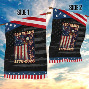 250th Anniversary USA Patriotic Garden Flag 250 Years We The People Vintage Bald Eagle TS11 Print Your Wear