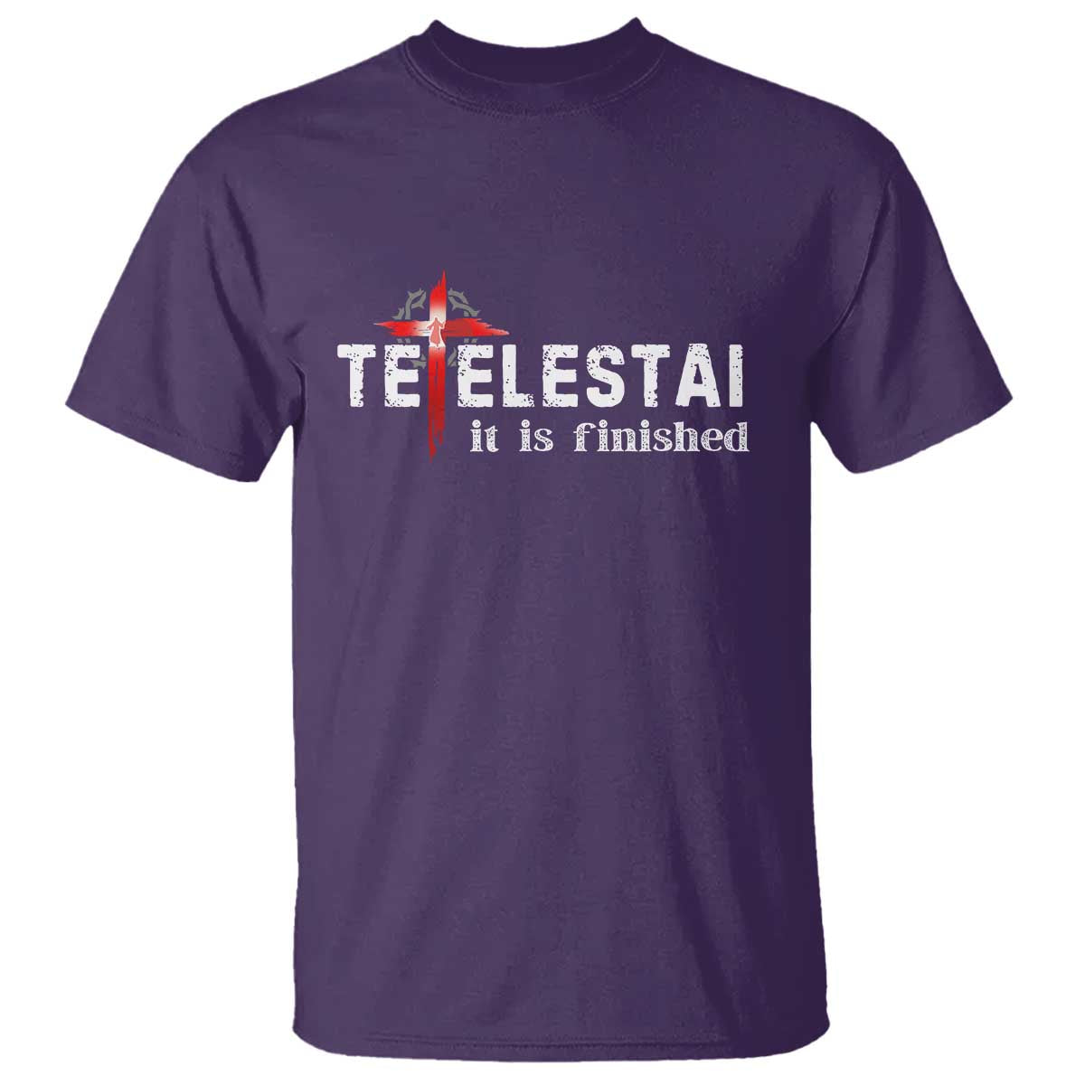 Tetelestai It Is Finished T Shirt Jesus Last Words Christian Easter TS11 Purple Print Your Wear