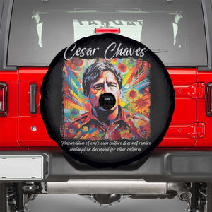 Cesar Chavez Spare Tire Cover Preservation Of Ones Own Culture Does Not Require Contempt TS11 Black Print Your Wear