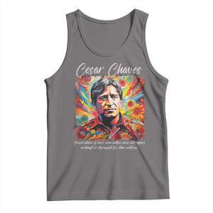 Cesar Chavez Tank Top Preservation Of Ones Own Culture Does Not Require Contempt TS11 Deep Heather Print Your Wear