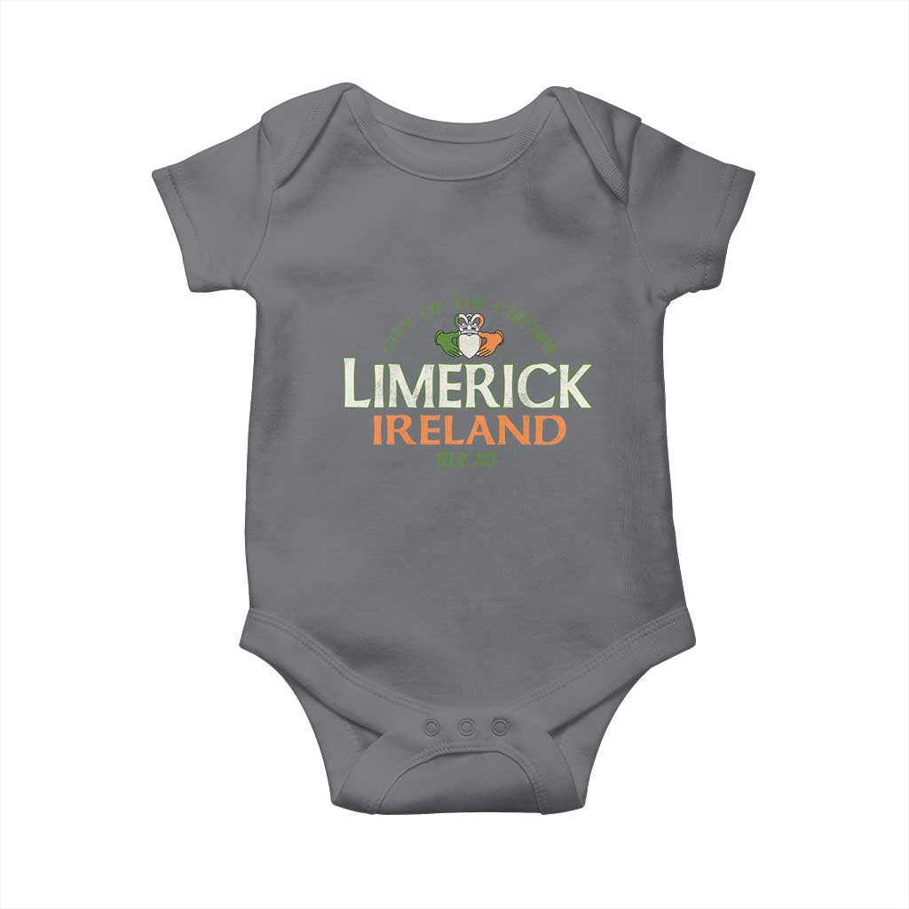 Limerick Ireland Baby Onesie City Of The Culture Est 812 AD TS11 Charcoal Print Your Wear