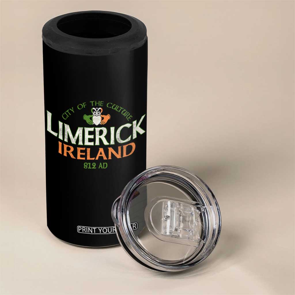 Limerick Ireland 4 in 1 Can Cooler Tumbler City Of The Culture Est 812 AD TS11 Print Your Wear