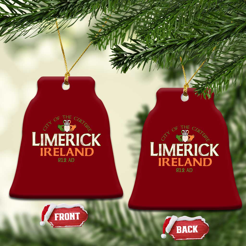 Limerick Ireland Ceramic Ornament City Of The Culture Est 812 AD TS11 Print Your Wear