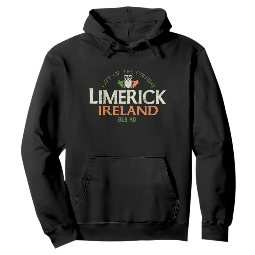 Limerick Ireland Hoodie City Of The Culture Est 812 AD TS11 Black Print Your Wear