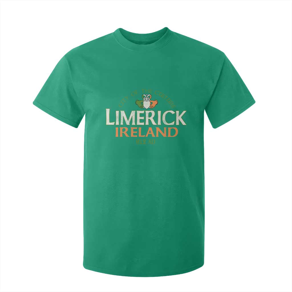 Limerick Ireland T Shirt For Kid City Of The Culture Est 812 AD TS11 Irish Green Print Your Wear