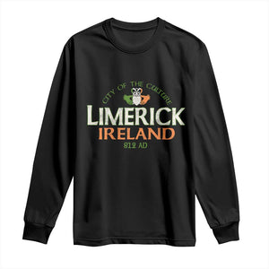 Limerick Ireland Long Sleeve Shirt City Of The Culture Est 812 AD TS11 Black Print Your Wear