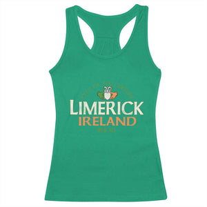 Limerick Ireland Racerback Tank Top City Of The Culture Est 812 AD TS11 Irish Green Print Your Wear
