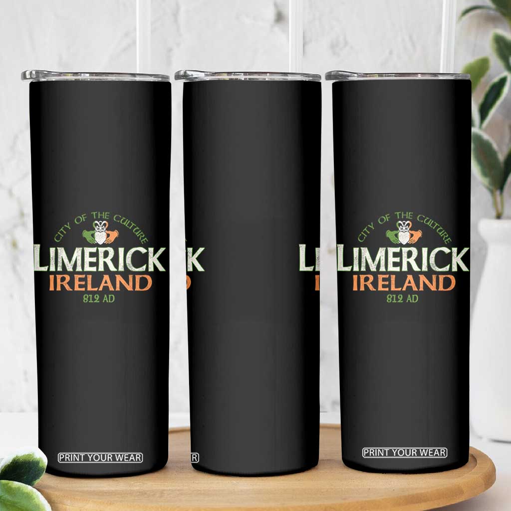 Limerick Ireland Skinny Tumbler City Of The Culture Est 812 AD TS11 Print Your Wear