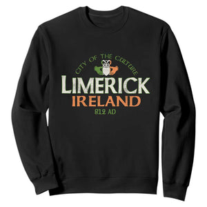 Limerick Ireland Sweatshirt City Of The Culture Est 812 AD TS11 Black Print Your Wear