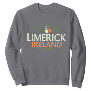 Limerick Ireland Sweatshirt City Of The Culture Est 812 AD TS11 Charcoal Print Your Wear