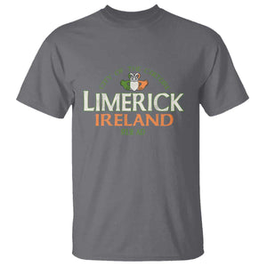 Limerick Ireland T Shirt City Of The Culture Est 812 AD TS11 Charcoal Print Your Wear