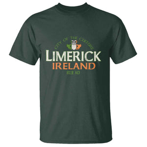Limerick Ireland T Shirt City Of The Culture Est 812 AD TS11 Dark Forest Green Print Your Wear