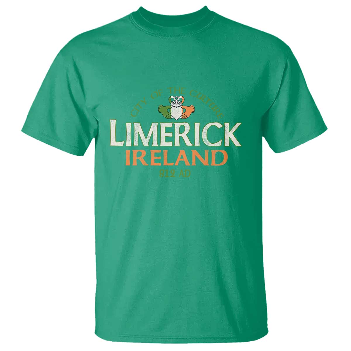 Limerick Ireland T Shirt City Of The Culture Est 812 AD TS11 Irish Green Print Your Wear