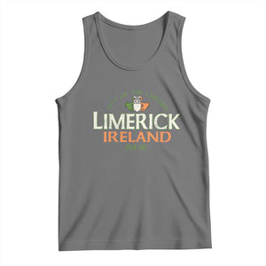 Limerick Ireland Tank Top City Of The Culture Est 812 AD TS11 Black Heather Print Your Wear