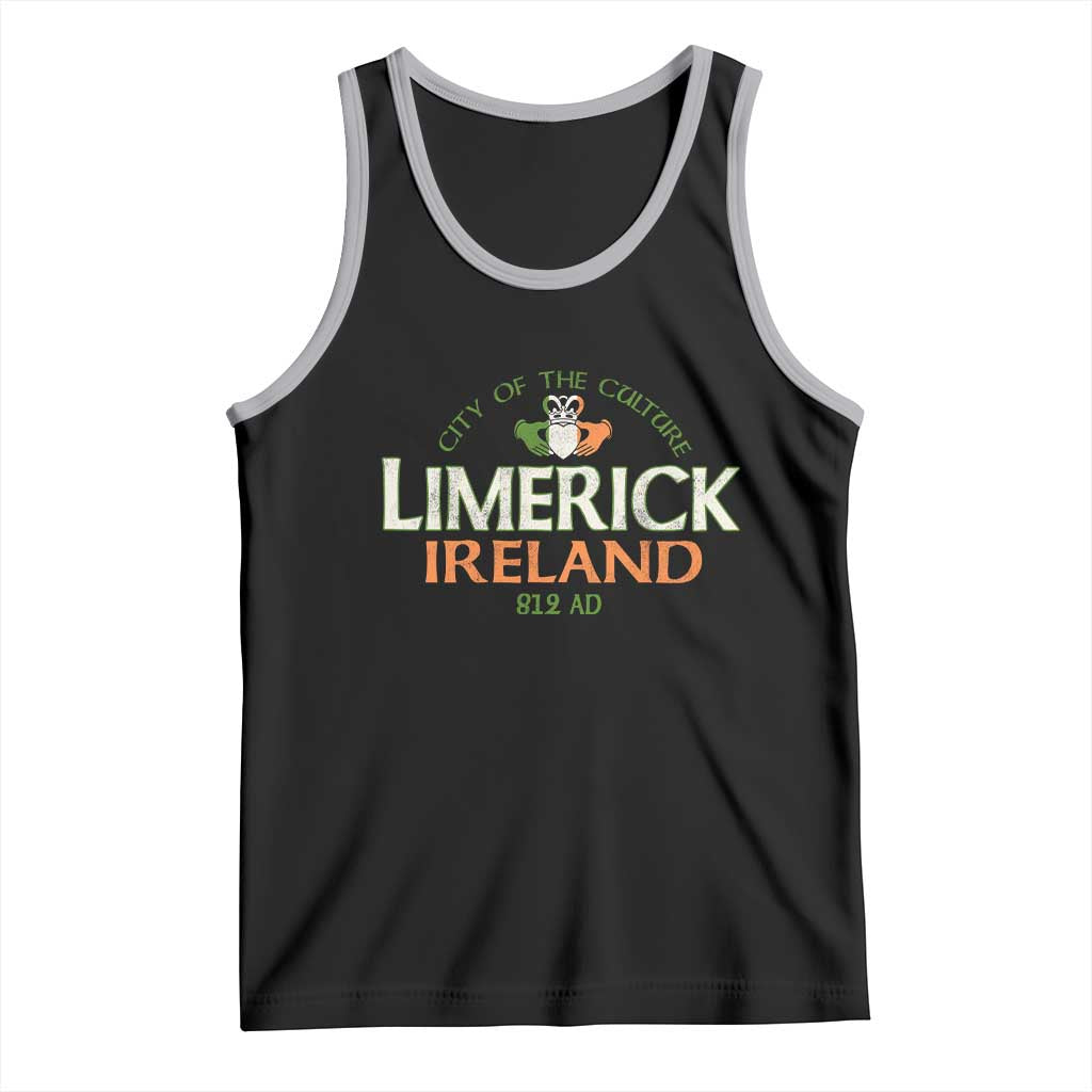Limerick Ireland Tank Top City Of The Culture Est 812 AD TS11 Black Athletic Heather Print Your Wear