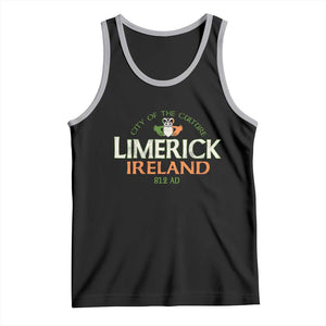 Limerick Ireland Tank Top City Of The Culture Est 812 AD TS11 Black Athletic Heather Print Your Wear
