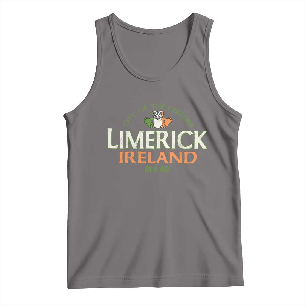 Limerick Ireland Tank Top City Of The Culture Est 812 AD TS11 Deep Heather Print Your Wear