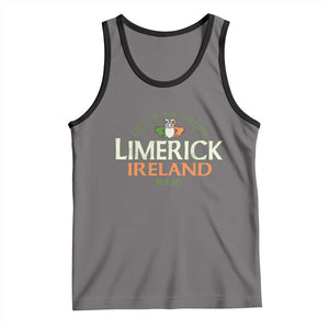Limerick Ireland Tank Top City Of The Culture Est 812 AD TS11 Deep Heather Black Print Your Wear