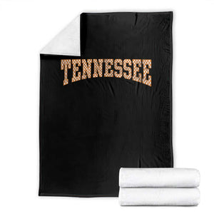 Tennessee Fan Throw Blanket Orange Retro Checkered Varsity TN State TS11 Black Print Your Wear