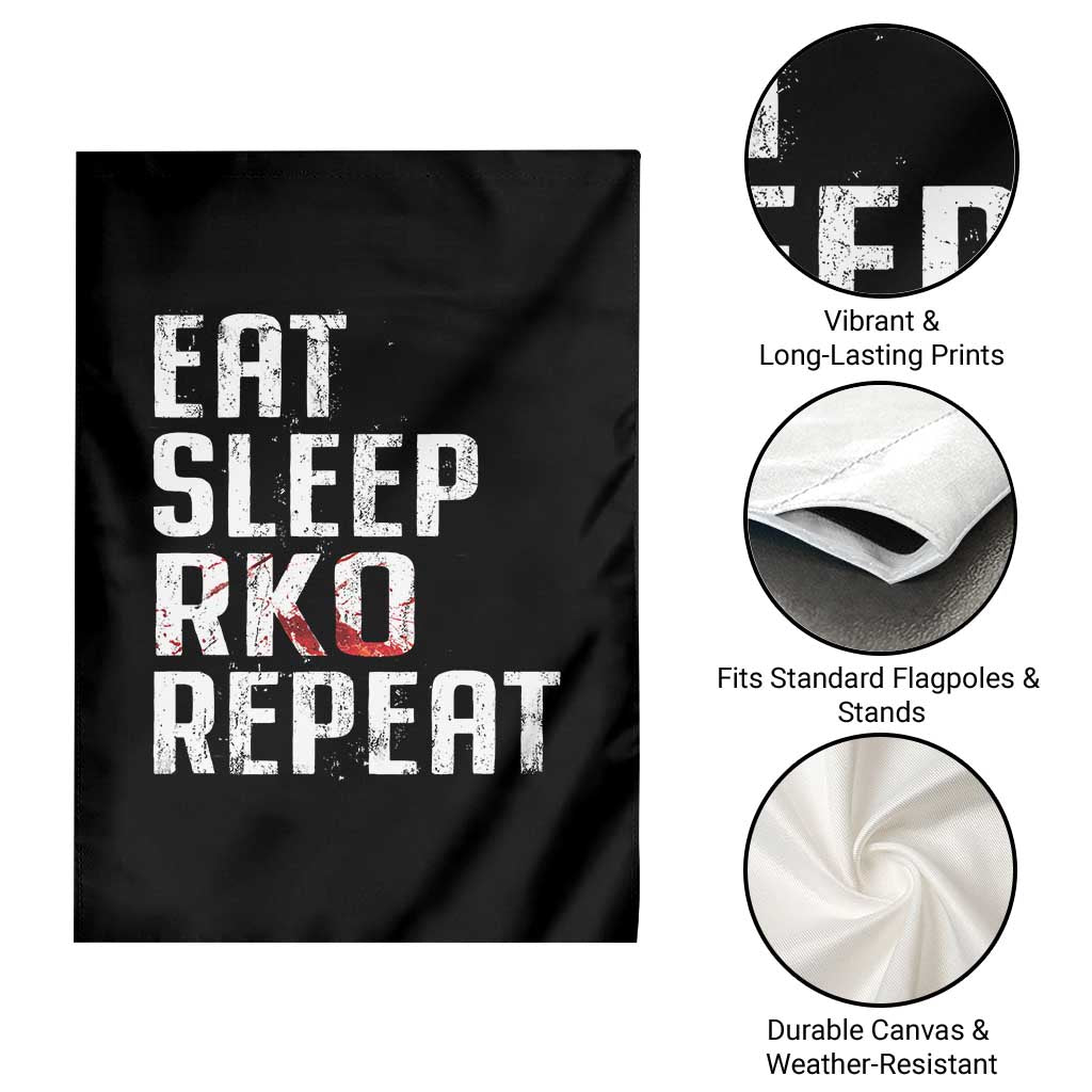 Eat Sleep RKO Repeat Garden Flag Blood Stained TS11 Print Your Wear