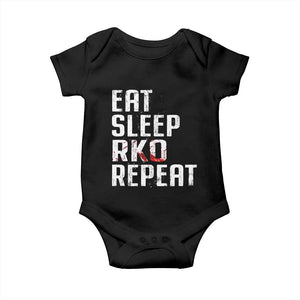 Eat Sleep RKO Repeat Baby Onesie Blood Stained TS11 Black Print Your Wear