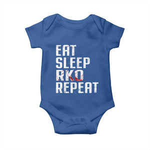 Eat Sleep RKO Repeat Baby Onesie Blood Stained TS11 Royal Blue Print Your Wear