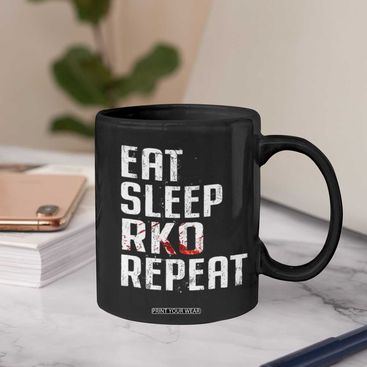 Eat Sleep RKO Repeat Coffee Mug Blood Stained TS11 Print Your Wear