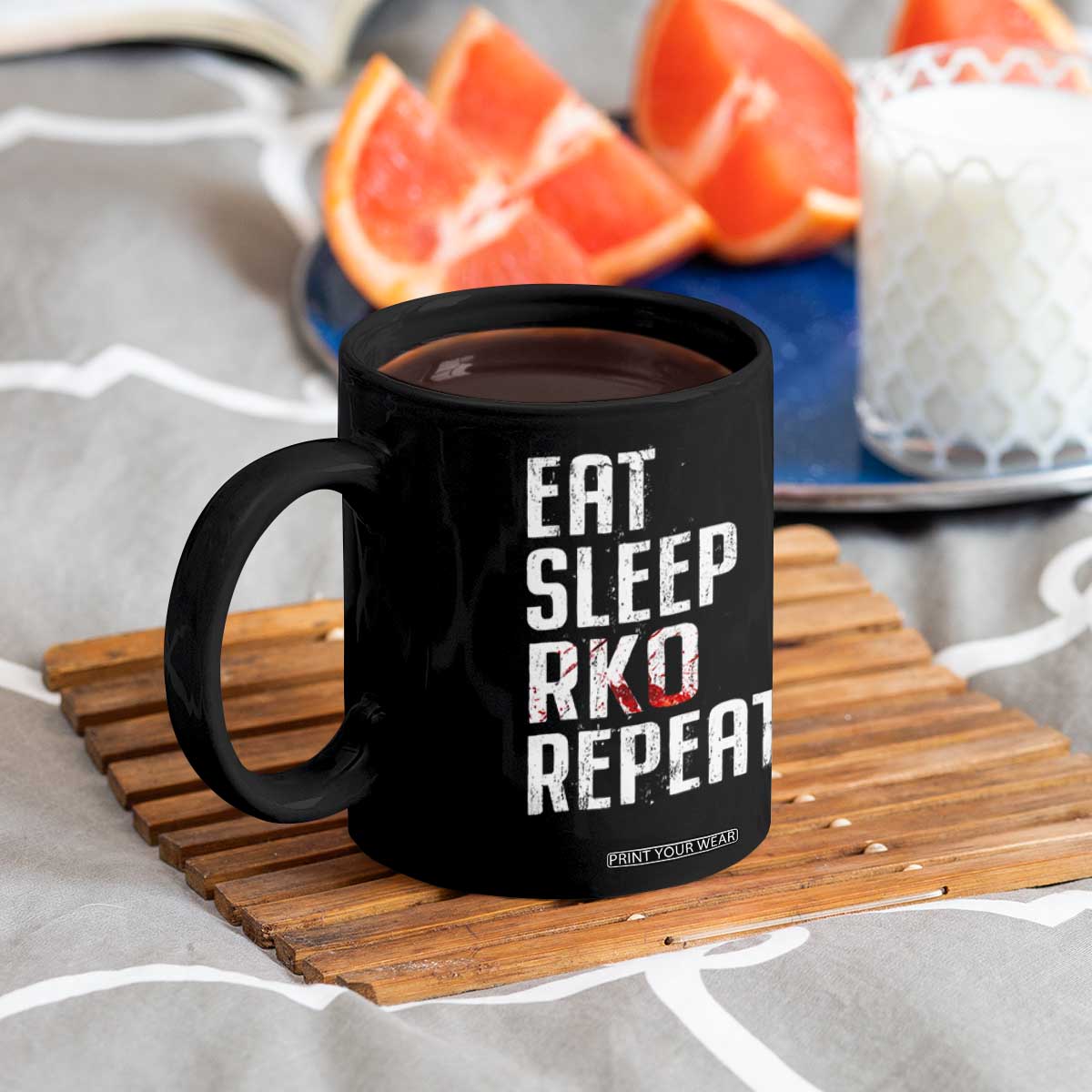 Eat Sleep RKO Repeat Coffee Mug Blood Stained TS11 Print Your Wear