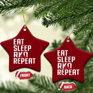 Eat Sleep RKO Repeat Ceramic Ornament Blood Stained TS11 Print Your Wear