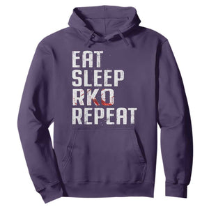 Eat Sleep RKO Repeat Hoodie Blood Stained TS11 Purple Print Your Wear