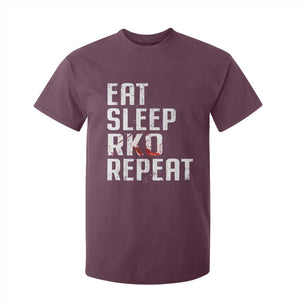 Eat Sleep RKO Repeat T Shirt For Kid Blood Stained TS11 Maroon Print Your Wear