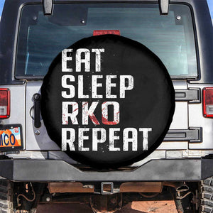 Eat Sleep RKO Repeat Spare Tire Cover Blood Stained TS11 No hole Black Print Your Wear