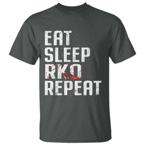 Eat Sleep RKO Repeat T Shirt Blood Stained TS11 Dark Heather Print Your Wear