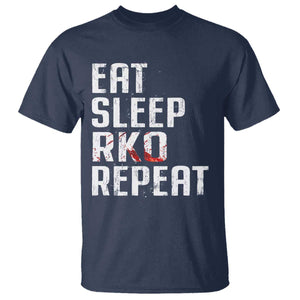 Eat Sleep RKO Repeat T Shirt Blood Stained TS11 Navy Print Your Wear