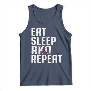 Eat Sleep RKO Repeat Tank Top Blood Stained TS11 Navy Print Your Wear